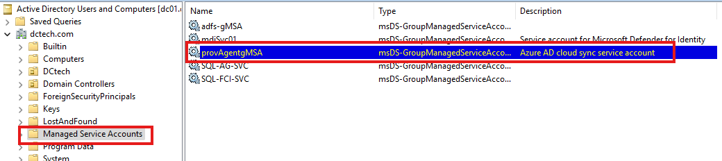 CloudSync gMSA check CloudSync gMSA check
