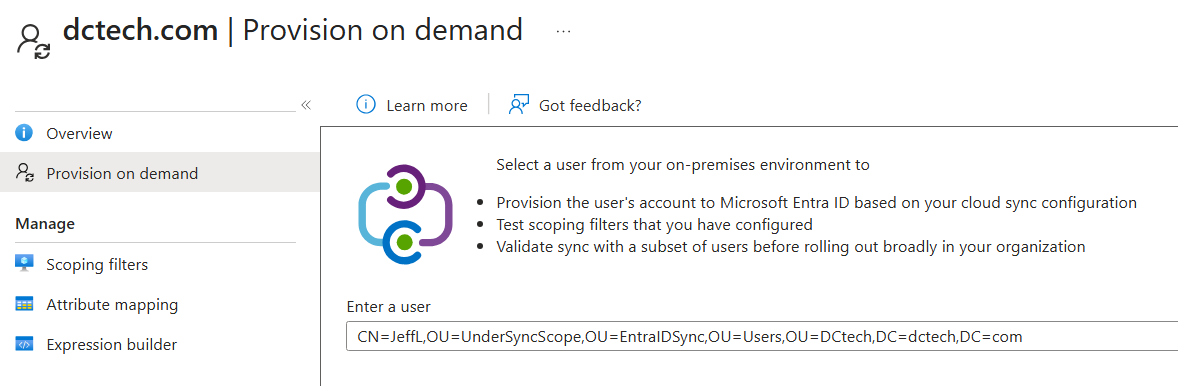 CloudSync provision on demand CloudSync provision on demand