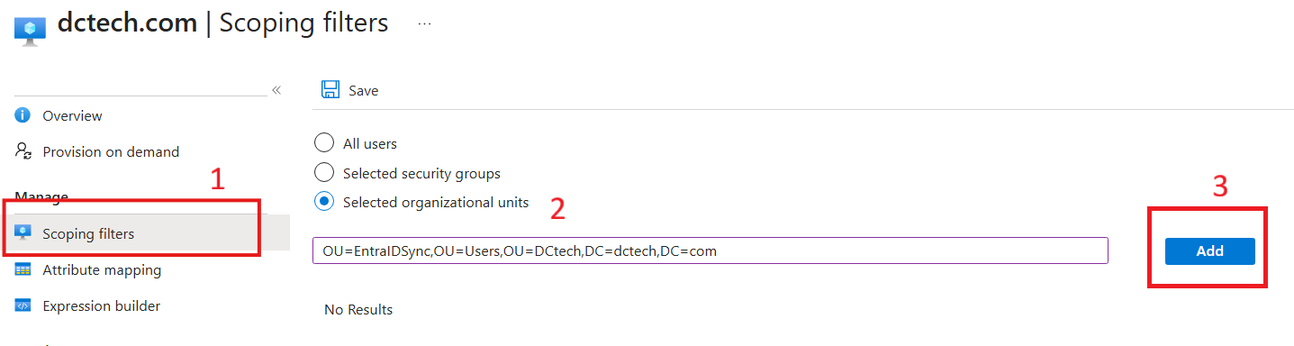 CloudSync scoping filters CloudSync scoping filters
