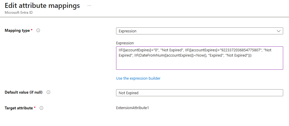 Entra Cloud Sync attribute mapping expression